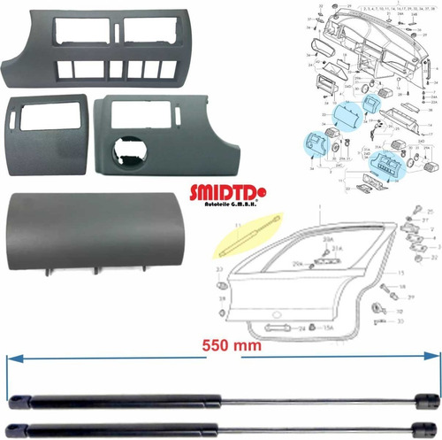 Amortiguadores 5a Puerta 55cm Mascarillas Pointer 1.8 99-10