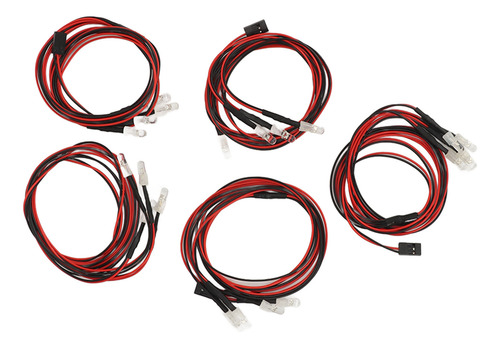 Luces Rc De Coche Con Control Remoto, 5 Unidades, 4 Led, Col