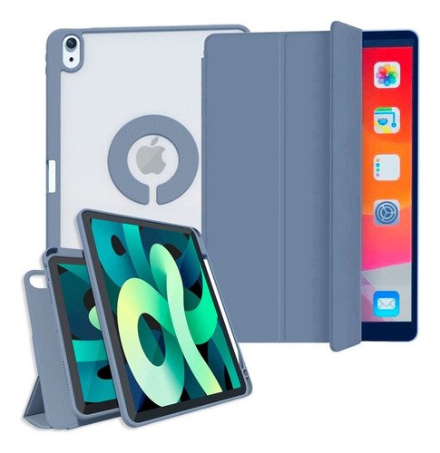 Funda Tablet Magnetica Generica Para iPad Air 4 2020 10.9' Color Lila
