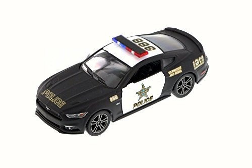 Kinsmart 2015 Ford Mustang Gt Police, Black 5386dp - 5hqki