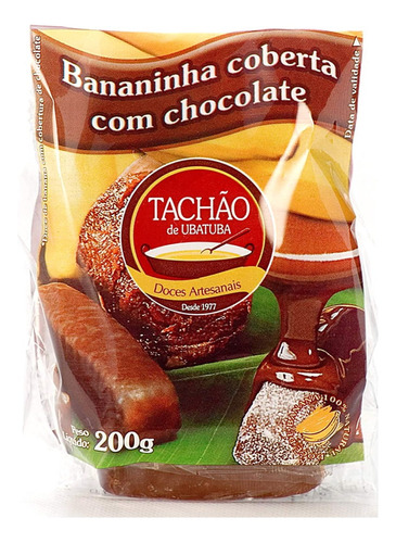 Bananinha Com Chocolate Tachão De Ubatuba 200g