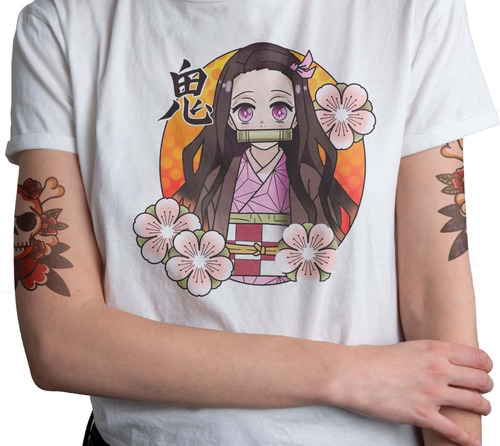 Polera Netsuko Demon Slayer Anime Japon Regalo Mujer Hombre 