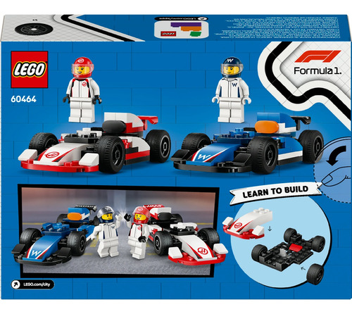 Lego City Autos De F1 Williams Racing Y Haas F1 60464