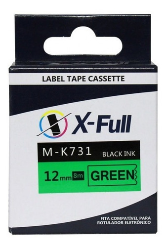 Fita Compativel P/ Uso Rotulador M-731 Mk731 M-k731 Pt-80