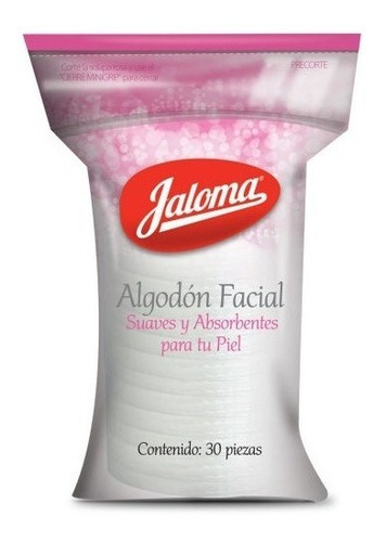 Pads Facial Algodón Desmaquillante Almohadilla  30 Pzas