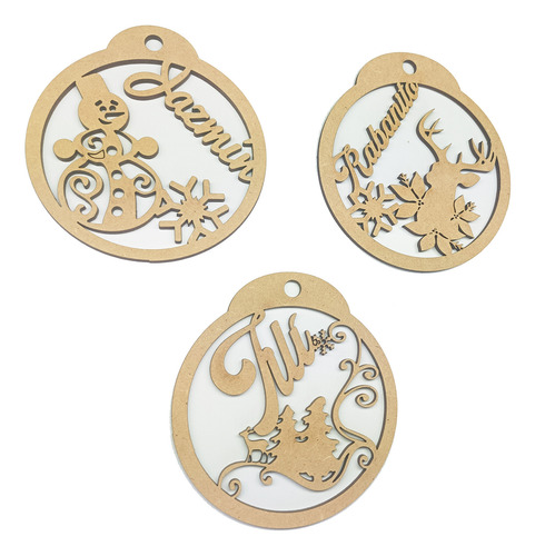 Esferas Personalizada Navideña Con Nombre 10cm Regalo R