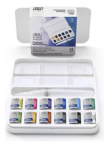 Juego Pintura Acuarela Winsor & Newton Cotman, 12 Medi