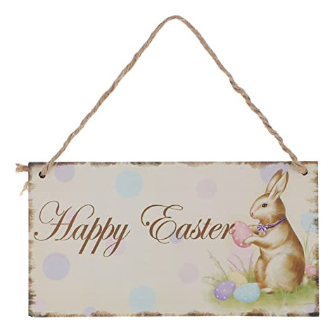Easter Bunny Decor Easter Door Hanger Happy Easter Rabb...