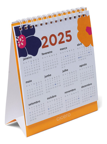 Calendário De Mesa 13x15 Cicero 2025 - Coleção Polén