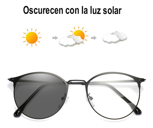 Entixo Lentes Fotocromático Computadora Ordenador Antifatiga Color Negro