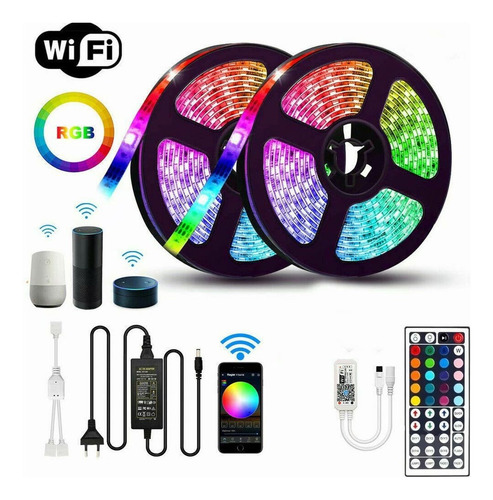Alcance 20 Metros De Luz Con Control Remoto/wifi Luz Rgb