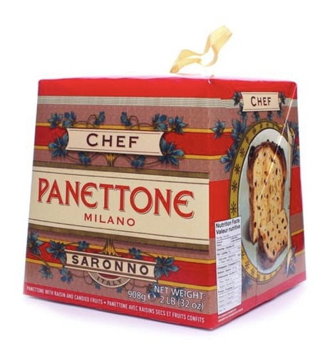 Imagen 1 de 1 de Panettone Chef Clásico 908 G - g a $77