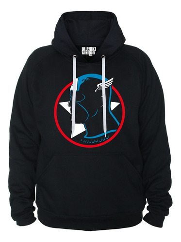 Buzo Buso Saco Hoodie Capota Comics Capitán América Perfil