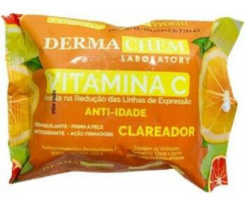 Lenço Demaquilante Vitamina C Anti-idade Dermachem