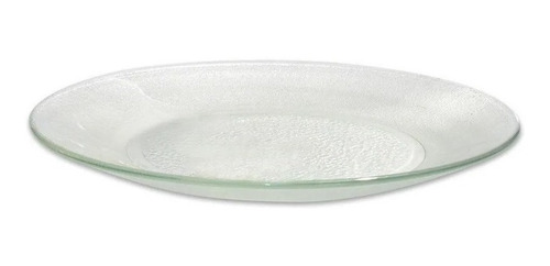 Plato Playo De Vidrio Transparente Rigolleau Aquamarine X12