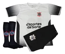 Comprar Kit Conjunto Infantil Do Corinthians + Meião De Time