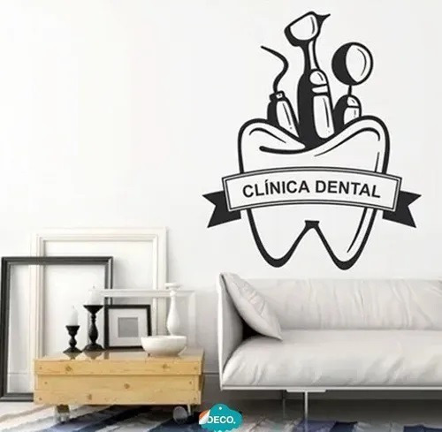 Vinil Decorativo Clinica Dental Personalizado Con Tu Nombre