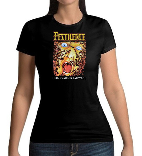 Playera Pestilence Consuming Impulse Mujer