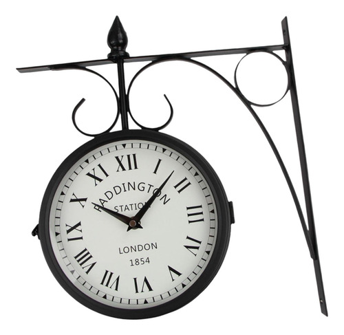 Reloj De Pared De Doble Cara, Reloj Decorativo De , Reloj
