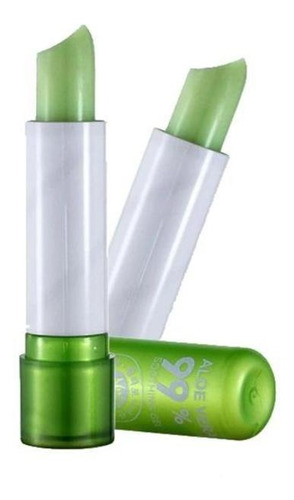 Batom Magico Hidratante, Lip Balm Aloe Vera. Muda De Cor