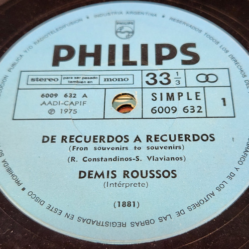 Simple Demis Roussos 1881 Philips C9