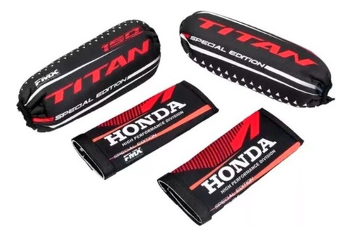 Funda Cubre Amortiguadores Y Cubre Barrales Honda Titan Fas