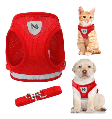 Imagen 2 de 7 de Pecheras Ajustables Para Perros Y Gatos Reflectivos 3m