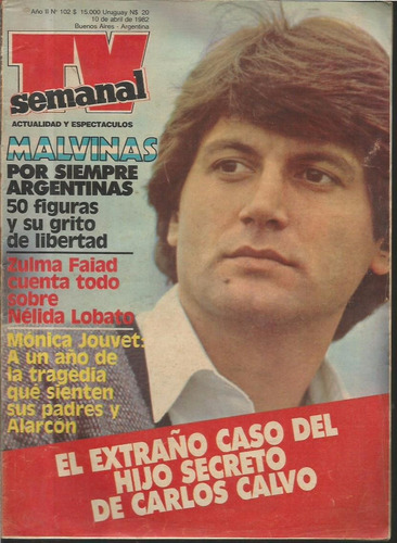 Tv Semanal / N° 102 / 1982 / Calos Calvo