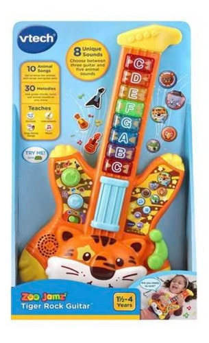 Imagen 1 de 4 de Guitarra Para Niños Con Luces Y Sonidos Vtech Zoo Jamz