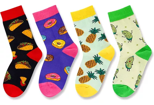  sockfun Calcetines divertidos para niños, calcetines