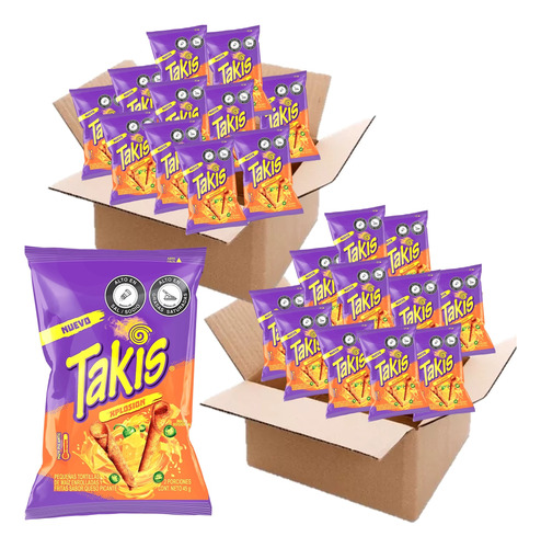 Bimbo Takis Xplosion Queso Picante Bolsa X 45gr X 24uds