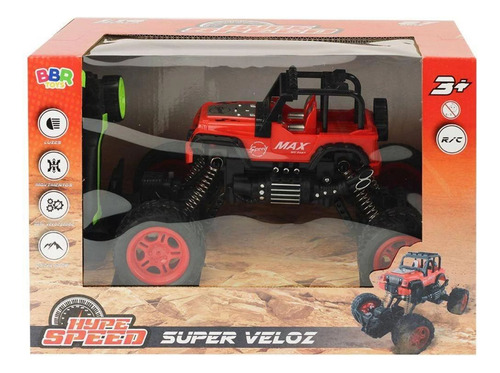 Jipe Speed Max Com Luz E Controle Remoto 1:16 - Bbr 3151