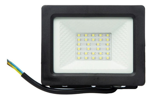 Reflector LED Sica Estandard 376722 30W con luz blanco frío y carcasa negro 220V