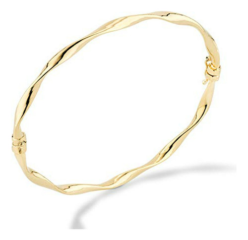 Miabella - Pulsera De Oro De 18 Quilates Sobre Plata De Ley 