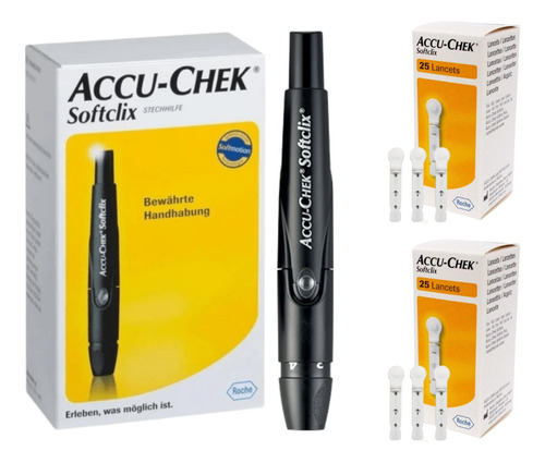 Accu-chek Softclix Punzador Lapicera + 50 Lancetas