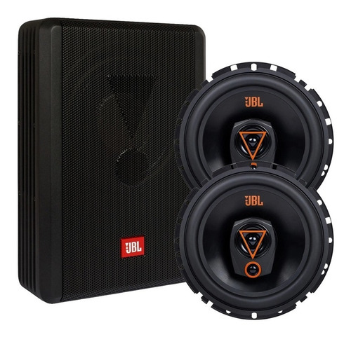 Caixa Amplificada Jbl Sw8a-ms +  Multisystem 6trms80 160w Cor Preto