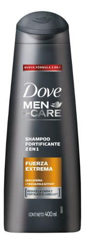 Shampoo Dove Men 2 En 1 Fuerza Extrema 400 Ml