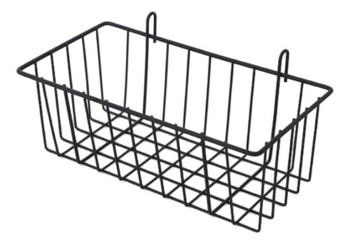 Cesta De Metal Colgante Con Panel De Rejilla De Pared, L