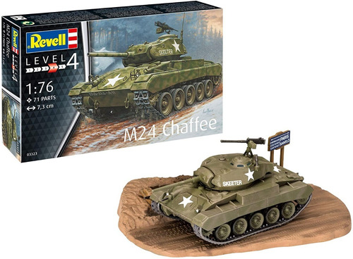 Tanque M24 Chaffee Diorama - 1/76 Revell 03323