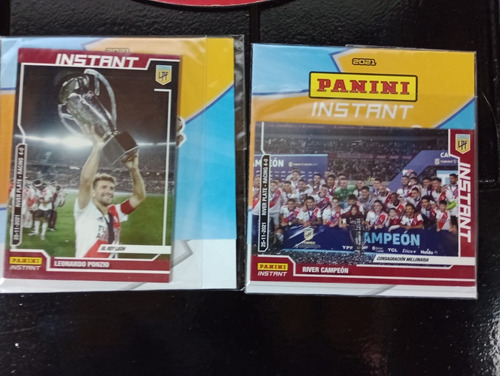 Lote X 2 Panini Instant River Plate Campeon