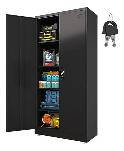 Gabinete Metálico 72  Ajustable Puertas Cerradura