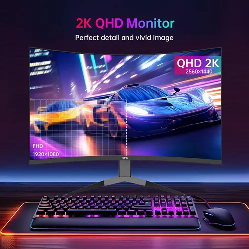 Monitor Curvo De 32 Para Juegos H32s25e 240hz, 2k 1440p, 1