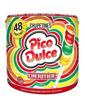 Chupete Pico Dulce Lherithier Display De 48 Uni(2 Dis)-super