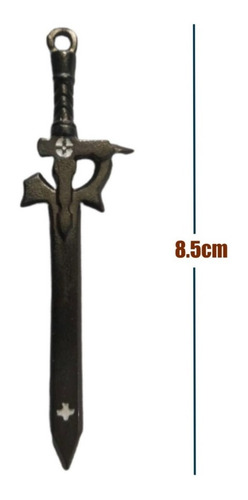 Imagen 2 de 2 de Collar Sword Art Online Sao Dije Espada Kirito Elucidator