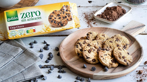 2pz Galletas Gullon Chip Choco Zero Sin Azúcares Diet Nature