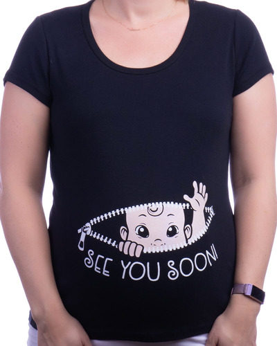 See You Soon! | Linda Y Divertida Camiseta De Maternidad Con