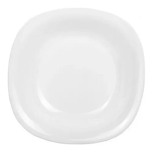 comprar Plato Postre Blanco 19cm Vidrio Templado Carine Luminarc