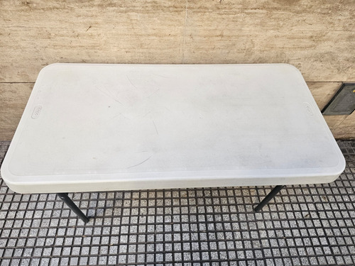 Mesa Plegable Exterior Interior Duna Camping Auxiliar Blanco (Usado)