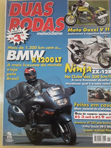 Pl149a Revista Moto Duas Rodas Nº297 Bmw K1200lt Guzzi V11