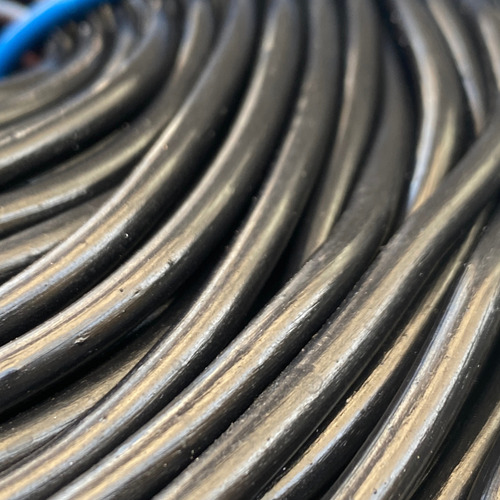 150 Mts Rollo De Cordón De Pvc 5mm 3,5 Kg Negro